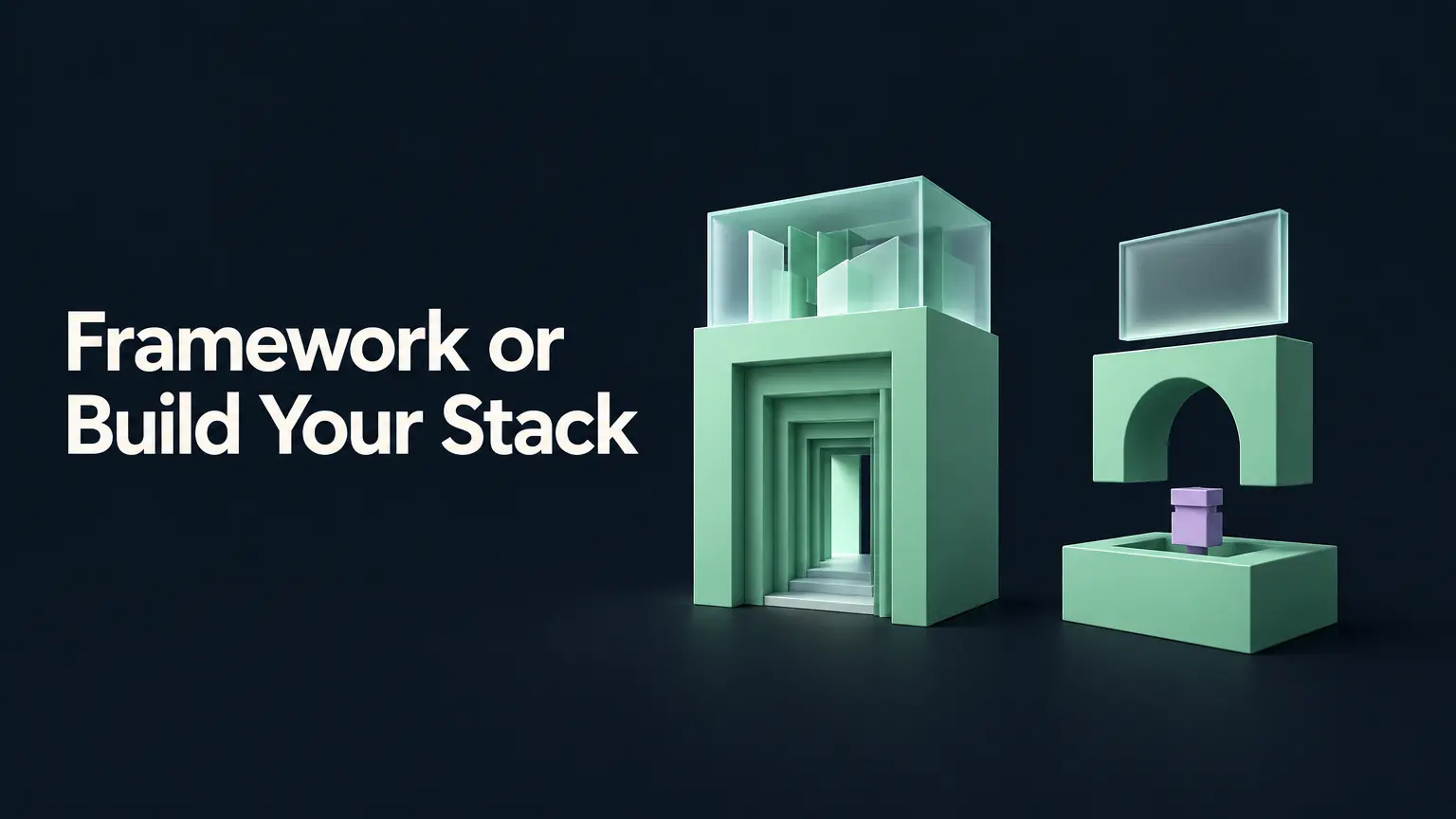 Editorial illustration for Next.js vs Vite: Choose a Framework or Build Your Own React Stack